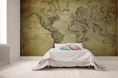 Fototapeta Mapa świata z 1814 roku