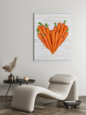 Obraz na płótnie Marchewkowe serce