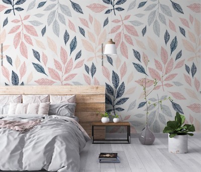 Tapeta z wzorem ręcznie rysowane gałęzi