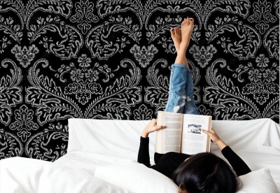 Tapeta z wzorem w koronki