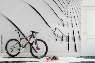 Fototapeta Geometria w srebrnej odsłonie