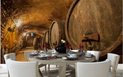 Fototapeta Stare beczki z winem