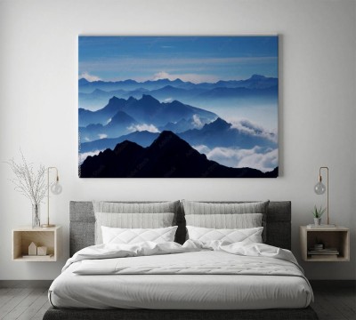Obrazy do salonu Górska panorama marzeń