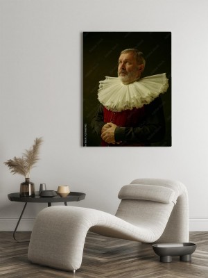 Obraz na płótnie Oficjalny portret historycznego gubernatora ze złotego wieku