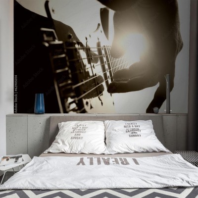 Fototapeta Gitarzysta na scenie