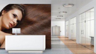 Fototapeta Kobieta ze zdrowymi długimi włosami