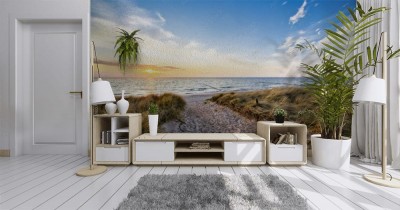 Fototapeta Ścieżka na plażę przez wydmy