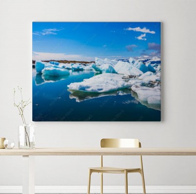 Obraz na płótnie Rano w Lodowej Lagunie