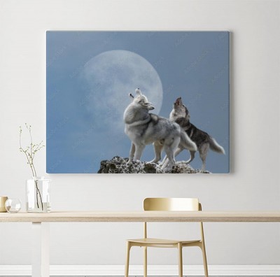 Obraz na płótnie Wycie do księzyca