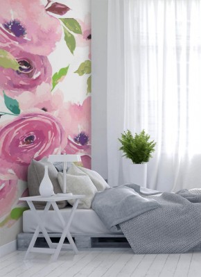 Tapeta w śliczne różowe kwiaty