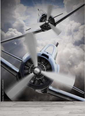 Fototapeta do pokoju chłopaka - Lotnicy w akcji