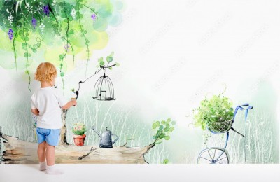 Fototapeta do pokoju dziecka w stonowane barwy