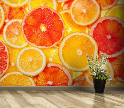 Fototapeta Kolorowe plastry owoców cytrusowych