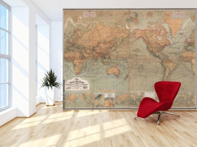 Fototapeta Archiwalna mapa