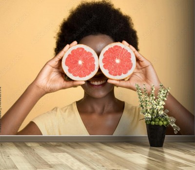 Fototapeta do kuchni z soczystym portretem