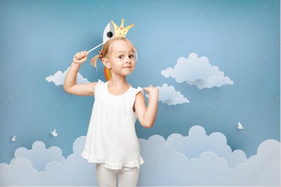 Fototapeta do pokoju dziecka ze startująca rakietą