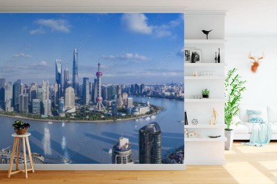 Fototapeta Nowoczesna architektura miasta Szanghaj