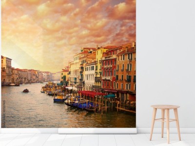 Fototapeta Piękny widok na kanał Wenecji