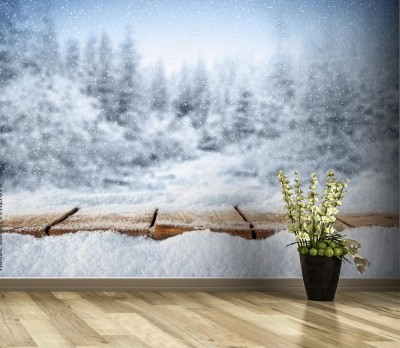 Fototapeta Biurko w zimie 