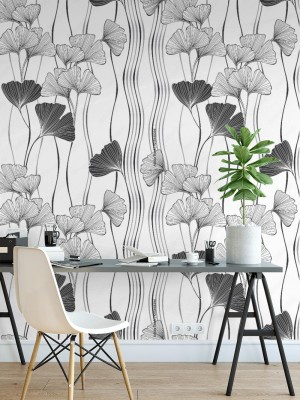 Fototapeta Jednolite monochromatyczne tło kwiatowe