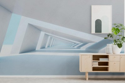 Fototapeta perspektywa tunelu 3D