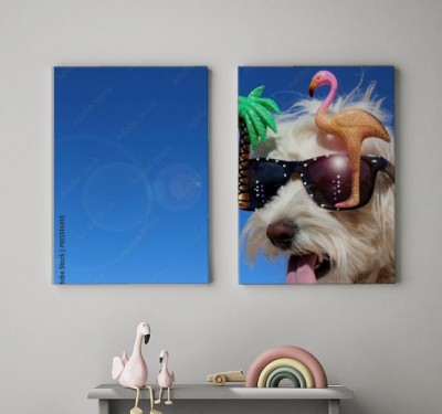 Obraz na płótnie Pies na urlopie