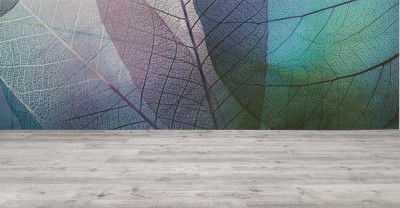 Fototapeta abstrakcyjny wzór z ozdobnymi liśćmi