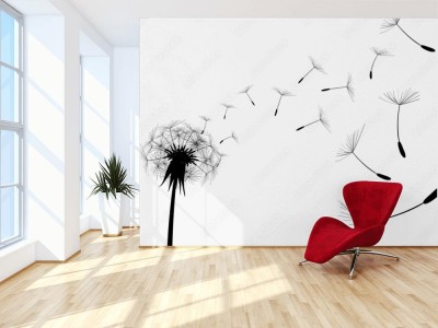 Fototapeta Dmuchawiec i nasiona na wietrze