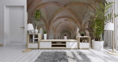 Fototapeta Sklepienie - Opactwo Fontenay