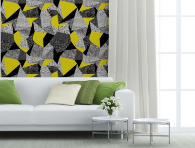 Tapeta - Geometryczny wzór w stylu retro