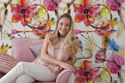 Fototapeta z wzorem w stylu boho