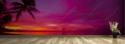 Fototapeta Tropikalny zachód słońca