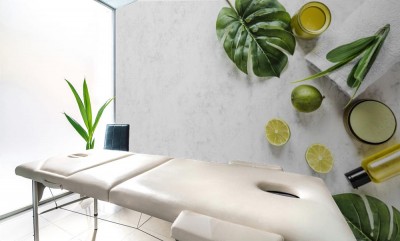 Fototapeta Widok z góry kolekcji elementów spa