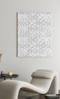 Obrazy do salonu Pisanki w stylu doodle