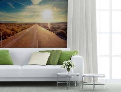 Fototapeta Słońce nad drogą 