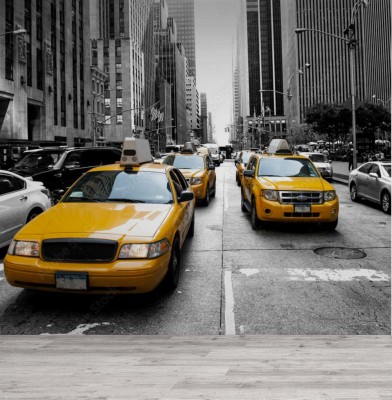 Fototapeta Żółte taxi w Nowym Jorku