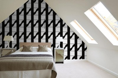 Tapeta Czarno biała Mozaika