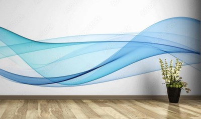 Fototapeta Abstrakcyjne fale cyjanu