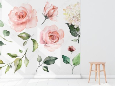 Fototapeta Ilustracja botaniczna na białym tle