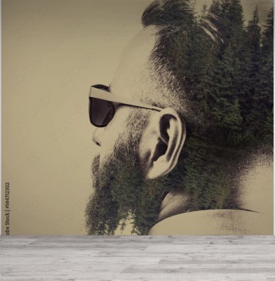 Fototapeta z designerskim portretem "Drwal"