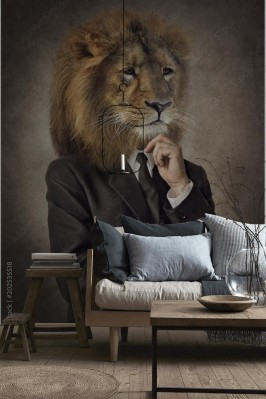 Fototapeta Człowiek z głową lwa