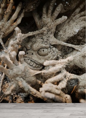 Fototapeta Krwawe ręce w tle