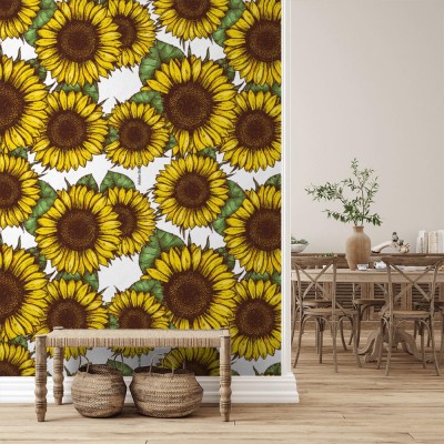 Fototapeta Ilustracja wzoru słonecznika