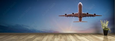 Fototapeta Spokojny lot pod czystym niebem