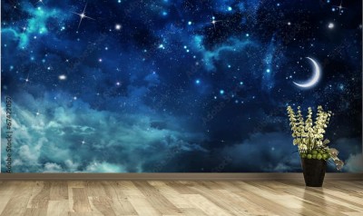 Fototapeta Piękne nocne niebo