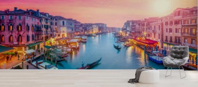 Fototapeta Wenecja o zachodzie słońca