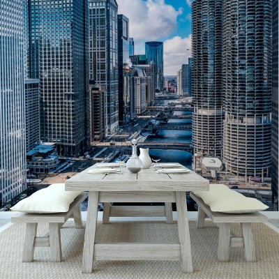 Fototapeta Widoki na panoramę miasta Chicago