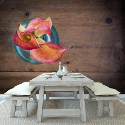 Fototapeta z abstrakcyjnym motywem kwiatu lilii