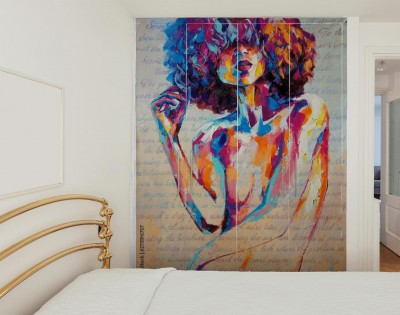 Naklejki na meble Portret „Louise” 