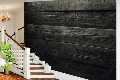 Fototapeta Ciemne drewno w Stylu vintage i grunge